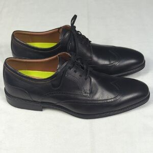 Florsheim Amelio Wing Tip Black Leather Mens Dress Shoes US Size 12